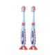 FLOSSBRUSH CEPILLO NIÑO 3-6 AÑOS PACK 2 UDS COLOR AZUL Y ROJO