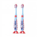 FLOSSBRUSH CEPILLO NIÑO 3-6 AÑOS PACK 2 UDS COLOR AZUL Y ROJO