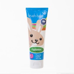 Pasta dental con Xylitol Bruhs-Baby sabor Manzana (0-3 años)			