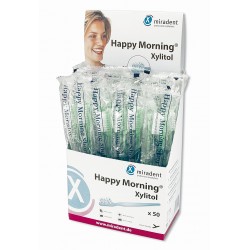 Caja cepillo desechable Happy Morning Xylitol ( 50 uds )