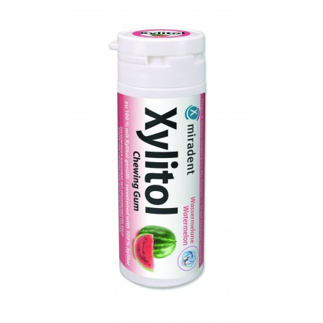 Chicles Xylitol Miradent sabor Sandia bote 30 gr