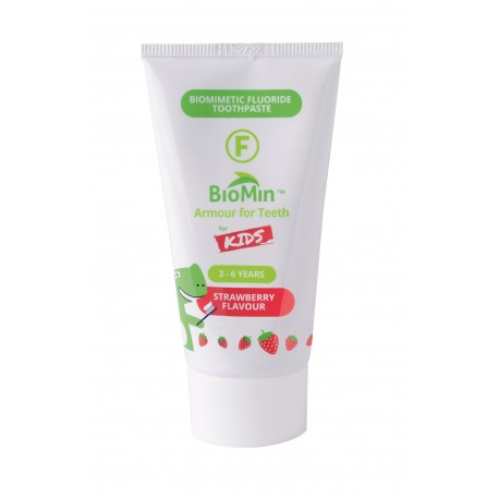 BioMin F con Flúor  para niños sabor fresa