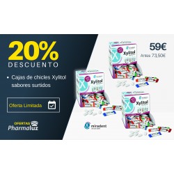 PACK OFERTA CHICLES XYLITOL 3 CAJAS 200X2 SABORES SURTIDOS - DTO 20%