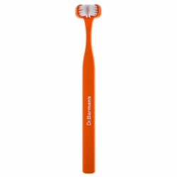 CEPILLO DENTAL DR. BARMAN´S CABEZAL TRIPLE 6-11 AÑOS NARANJA