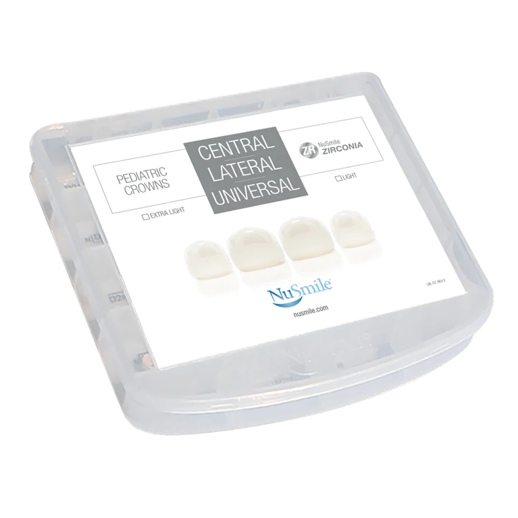 kit profesional de coronas pediátricas anteriores