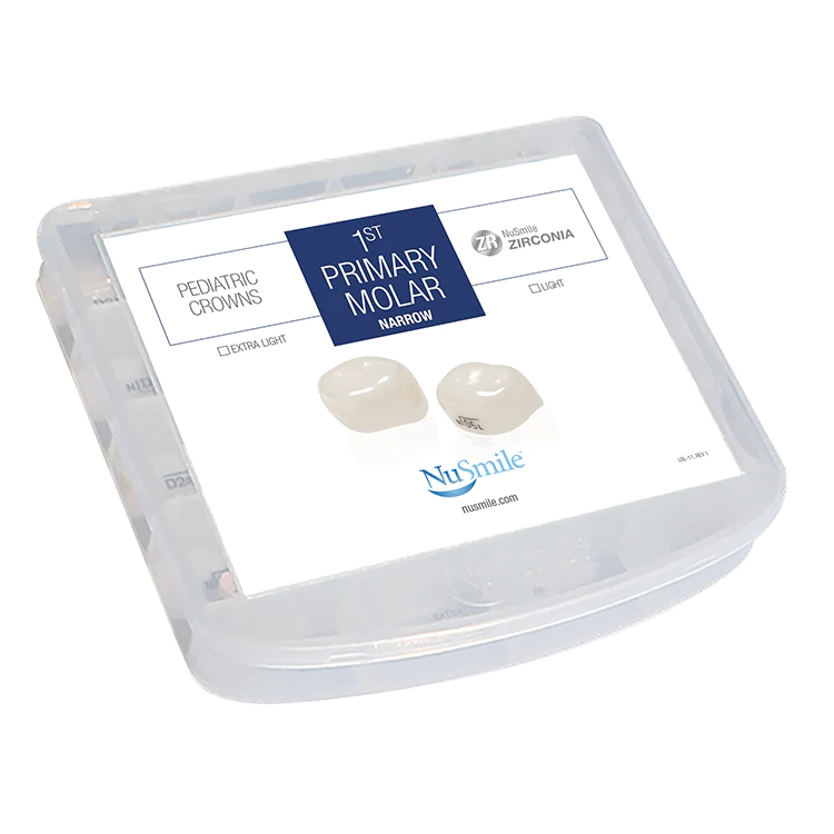 kit profesional de coronas estrechas para primeros molares primarios