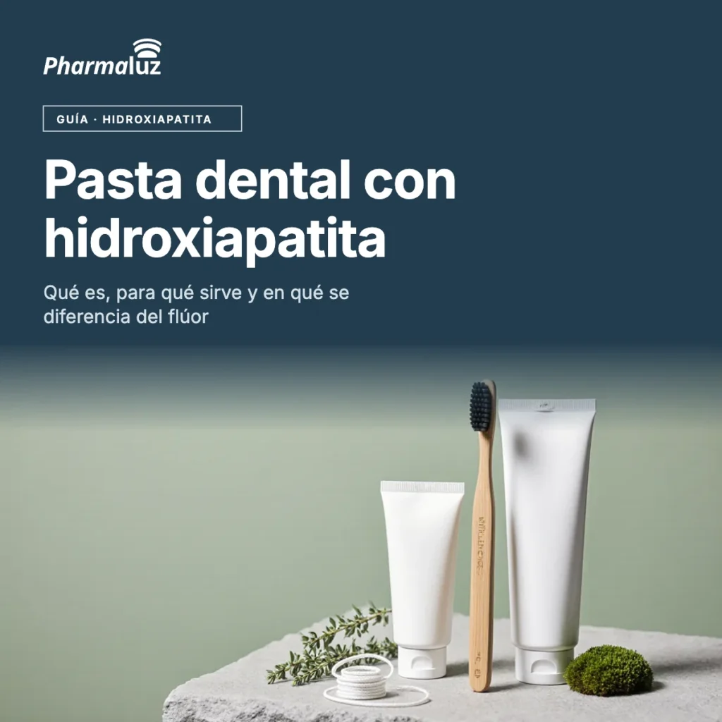 Cepillo de bambú, tubo de pasta dental, cepillos interdentales e hilo dental sobre fondo verde salvia