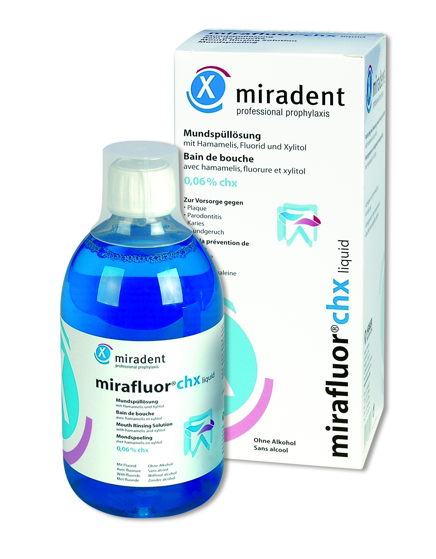 Colutorio con Clorhexidina Mirafluor CHX 0,06 %  100ml