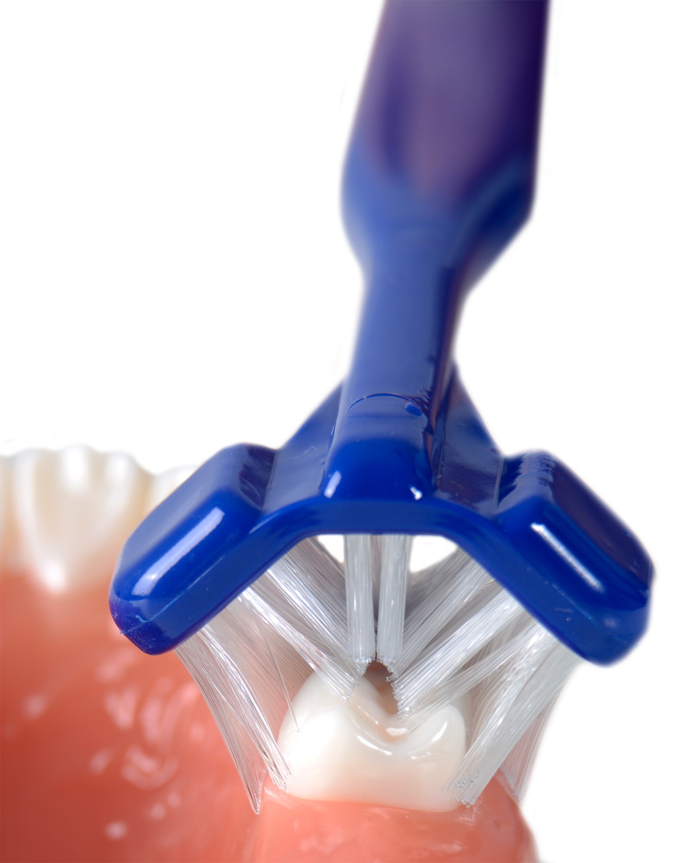 CEPILLO DENTAL DR. BARMAN´S CABEZAL TRIPLE 6-11 AÑOS MORADO